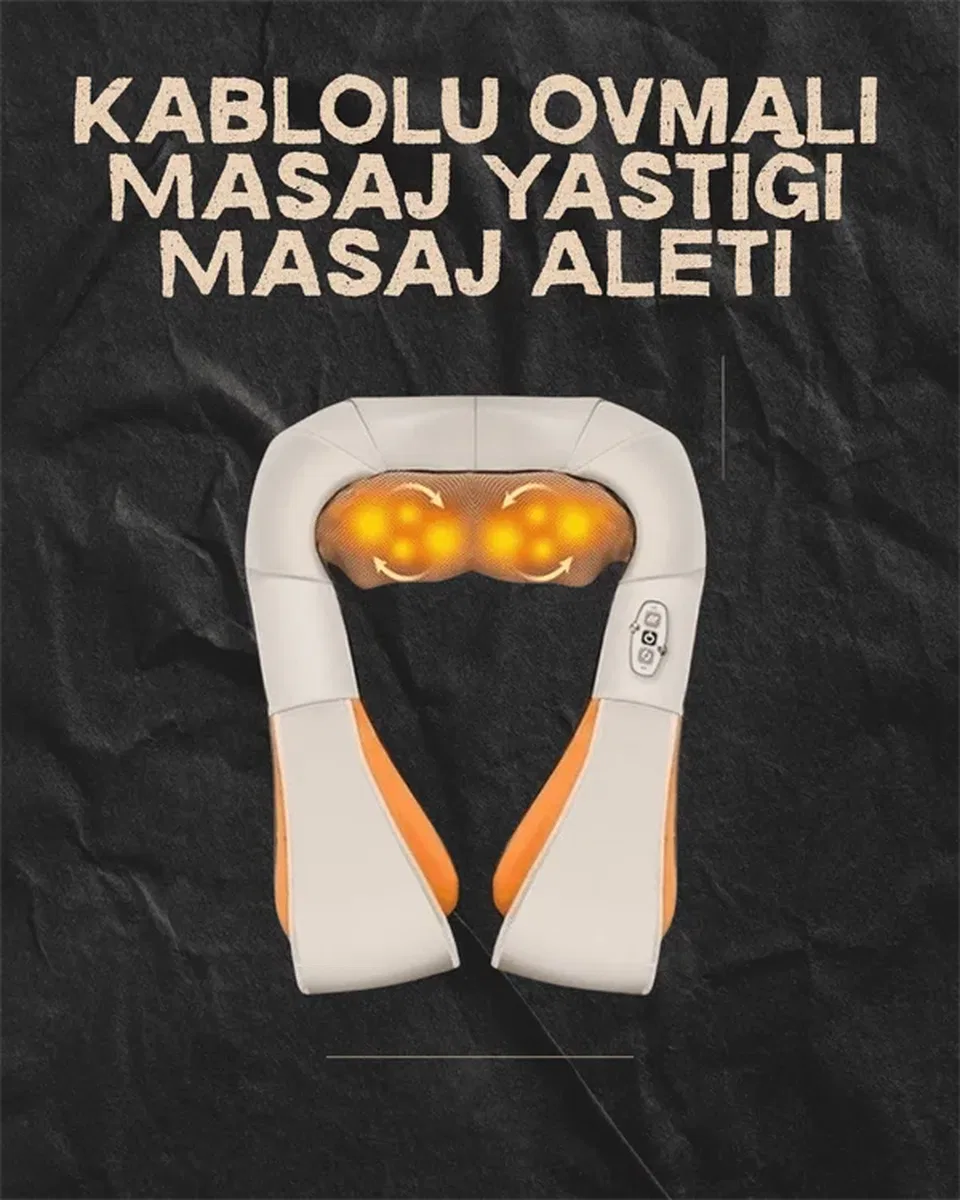 Ovmalı Isıtmalı Elektrikli Masaj Aleti – Boyun, Sırt, Bel, Omuz ve Bacak İçin Profesyonel Masaj Aleti görsel 2
