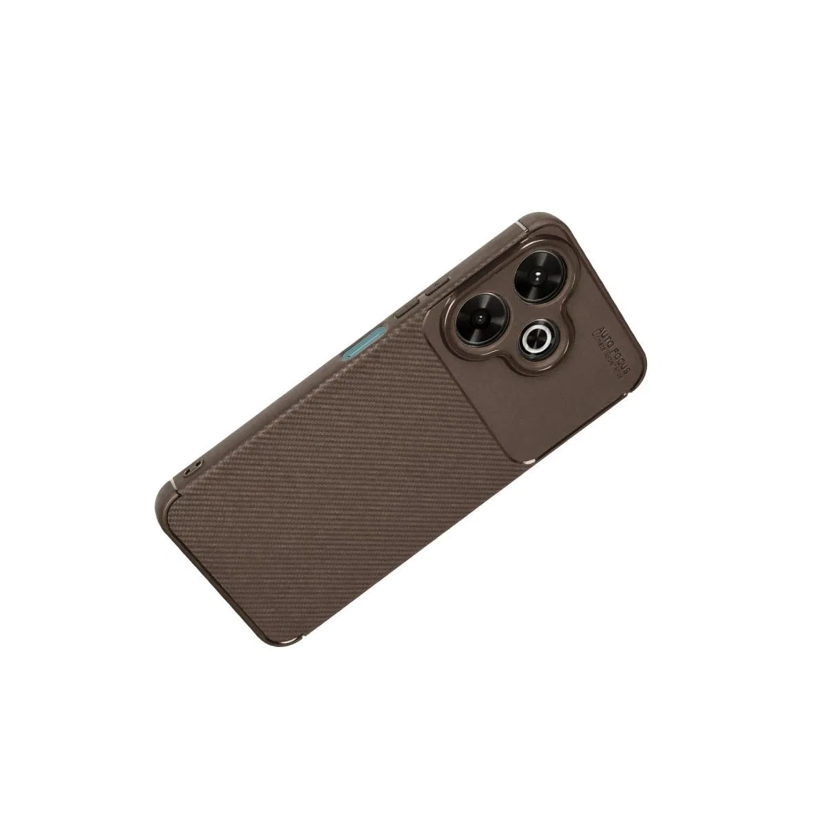 Xiaomi Redmi 13 4g Kılıf Auto Focus Karbon Kapak - Kahverengi görsel 3