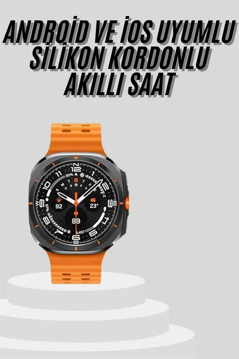 Yeni Nesil Çağrı Cevaplayabilen 47 MM Titreşimli Çok Fonksiyonlu Akıllı Saat görsel 2