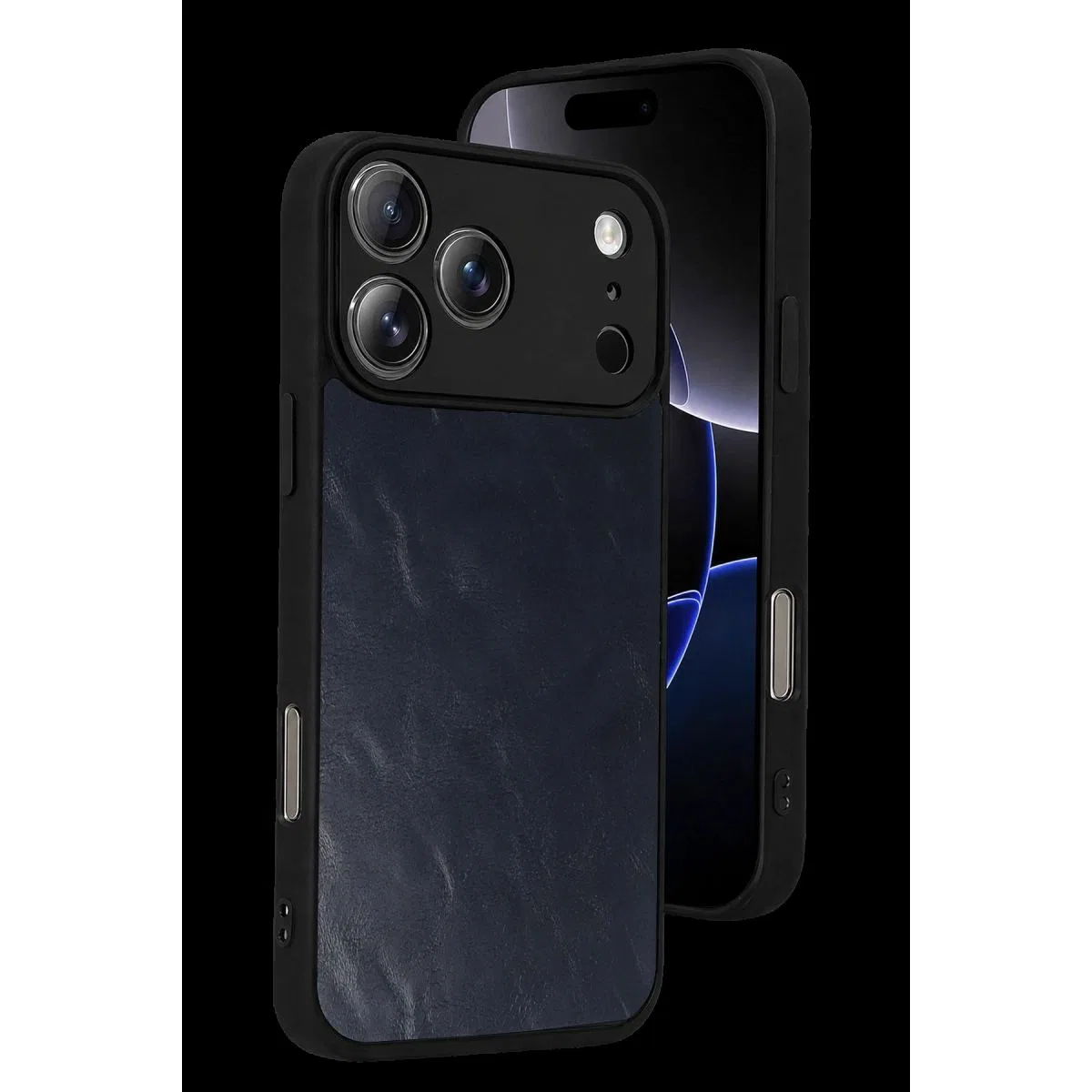 Apple İphone 17 Pro Aras Deri Kapak - Lacivert