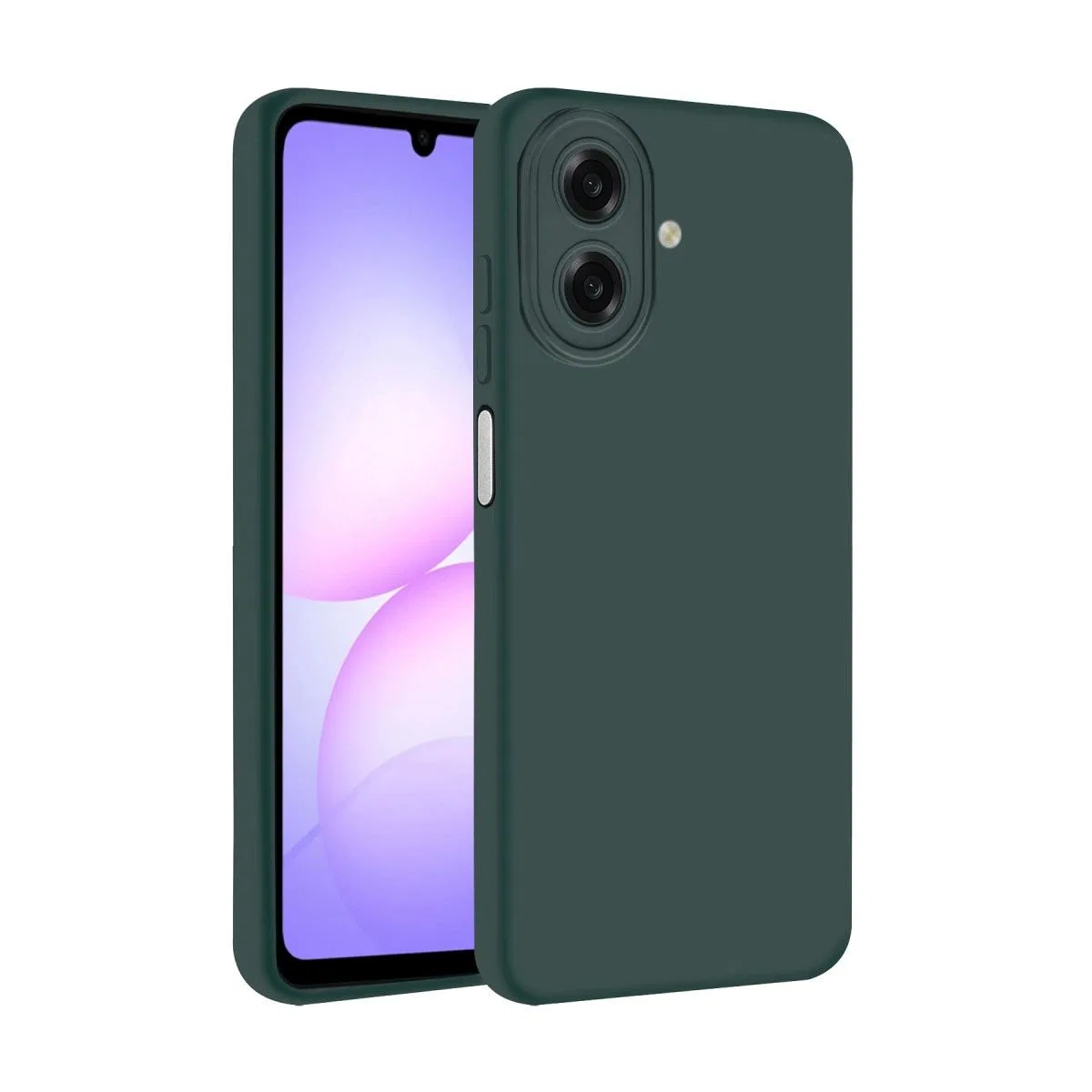 Samsung Galaxy A07 4g Nano İçi Kadife Silikon - K. yeşil