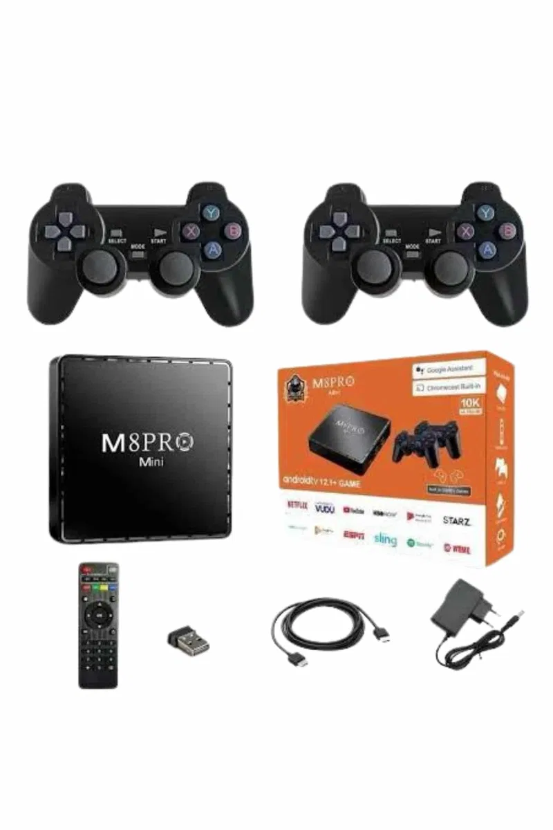 10K Ultra Hd Video Oyun Konsolu Android Tv Box 2. 4g Game Stick görsel 2