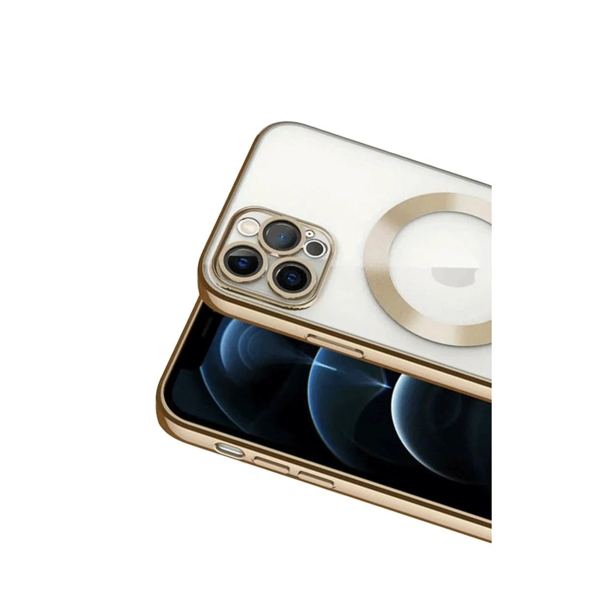 Apple İphone 13 Pro Kılıf Kross Magneticsafe Kapak - Gold görsel 2