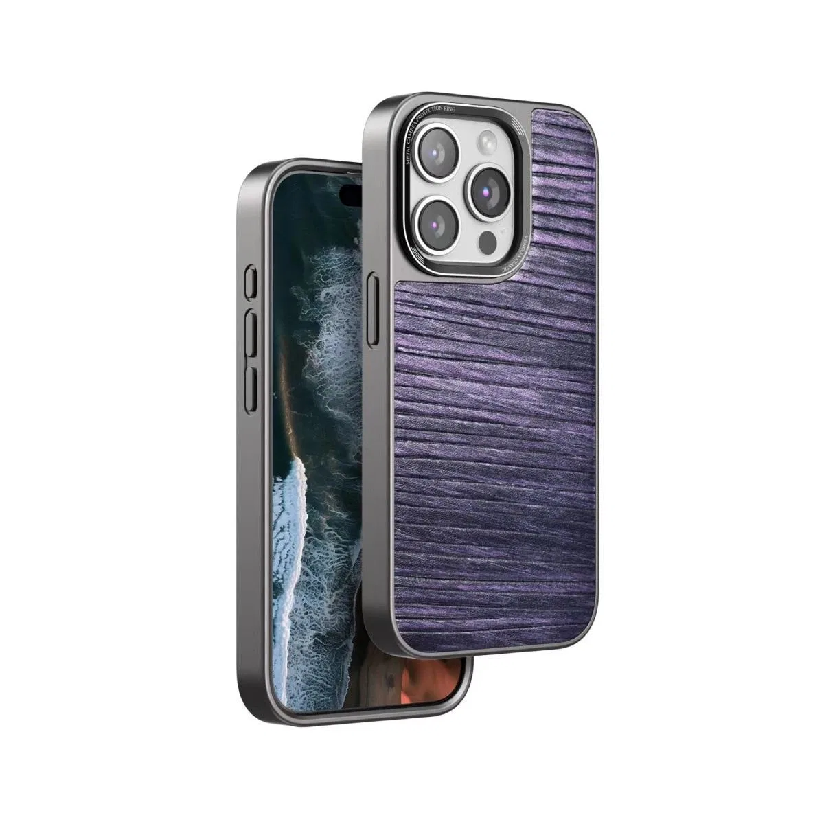 Venco Apple İphone 15 Pro Max Wave Kapak - Derin Mor