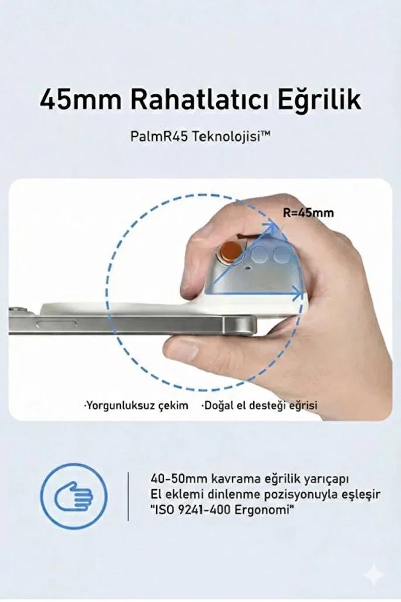 Magsafe Selfie Çubuğu Kamera Kolu Profesyonel Çekim Zoom görsel 3