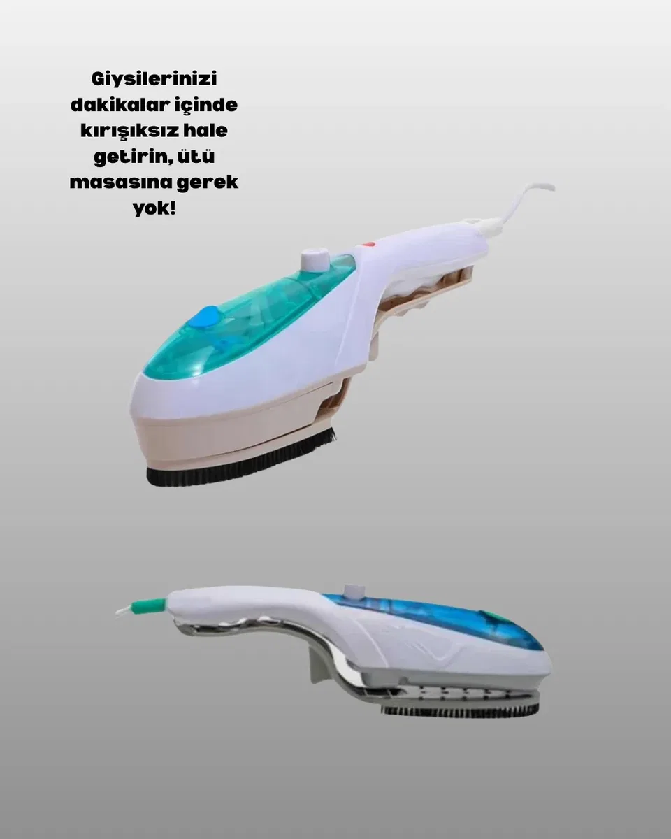 Kompakt Buharlı Ütü Pratik Kırışıklık Giderici görsel 2