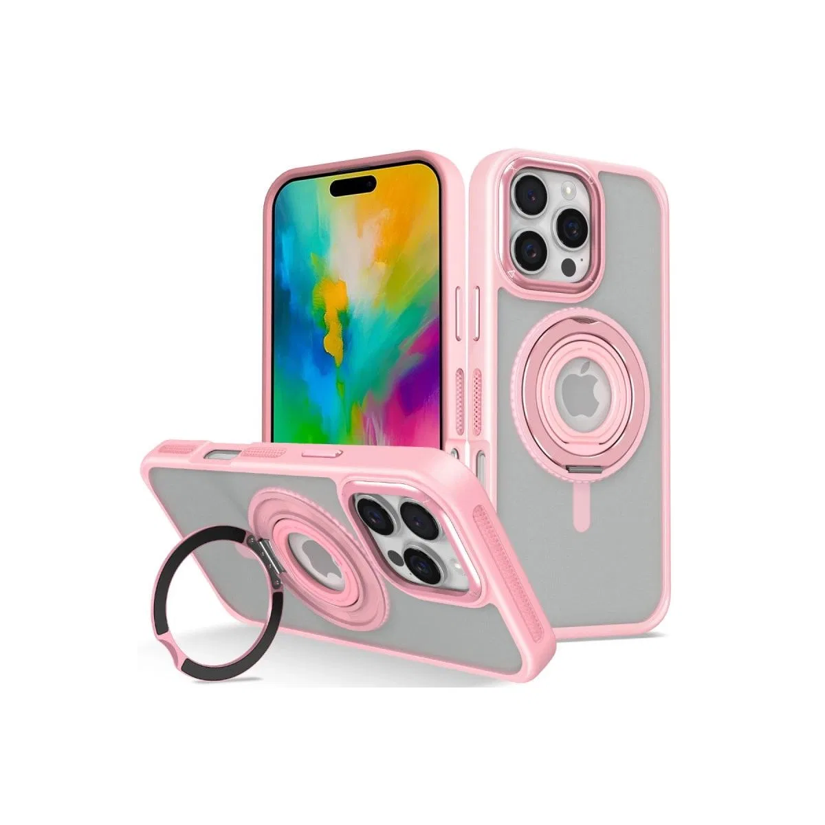 Joko Apple İphone 16 Pro Banza Magsafe Standlı Kapak - Pembe