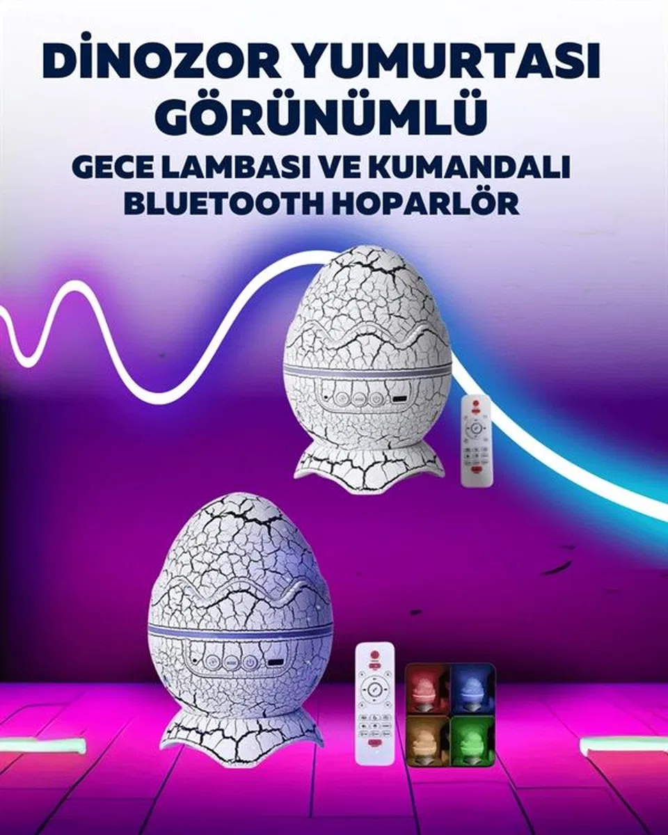 Dinazor Yumurta Gece Lambası görsel 2