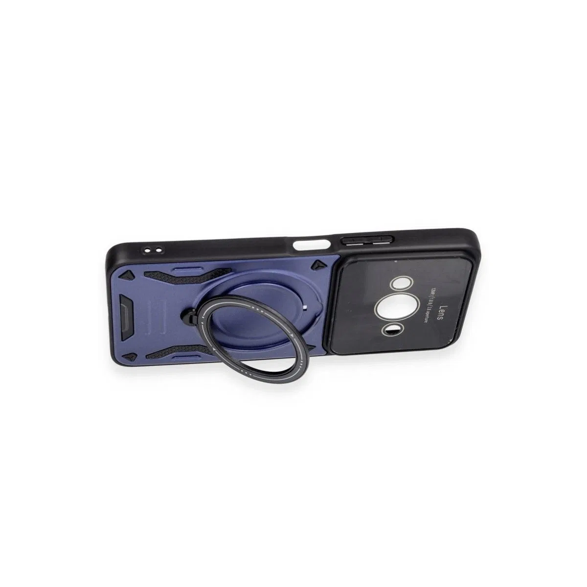 Xiaomi Poco C61 Kılıf Joy Lens Standlı Kapak - Mor görsel 3