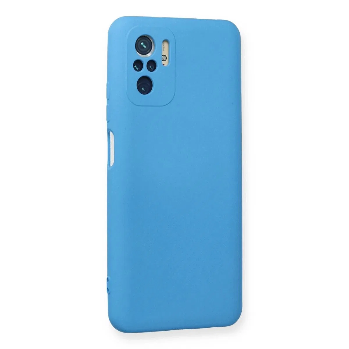 Xiaomi Redmi Note 10 Kılıf Nano İçi Kadife Silikon - Mavi görsel 2