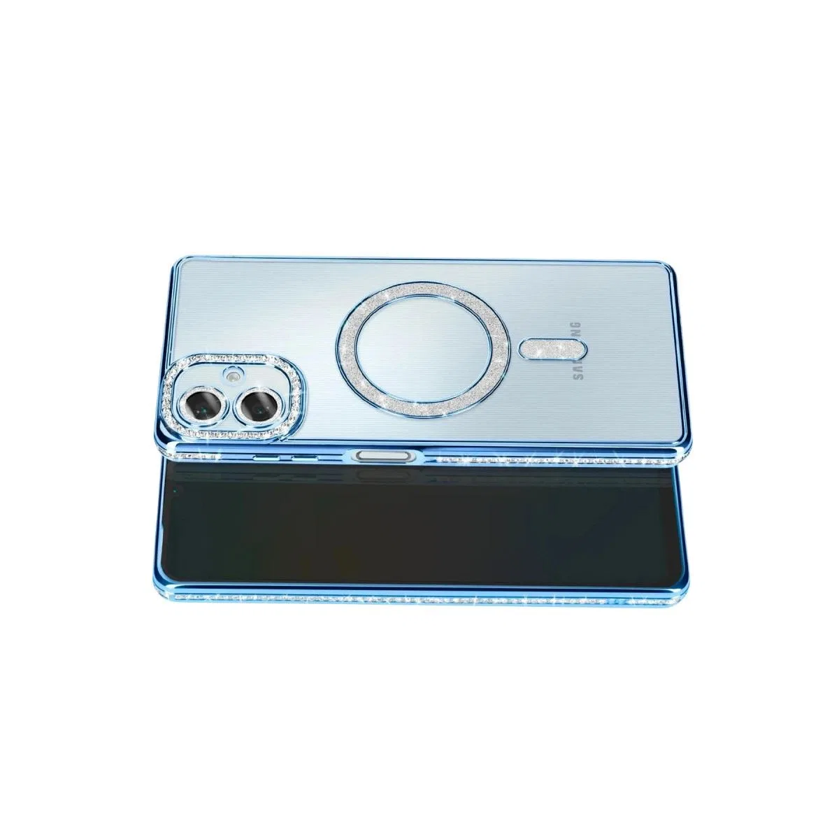 Samsung Galaxy A07 4g Joke Simli Magneticsafe Kılıf - Mavi görsel 3