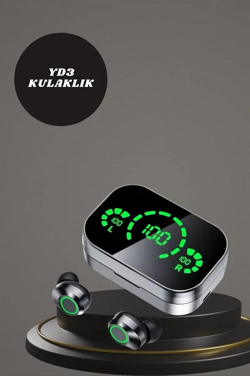 7 Kordonlu Akıllı Saat Ve Aynalı Bluetooth Kulaklık Powerbank Dijital Göstergeli görsel 4