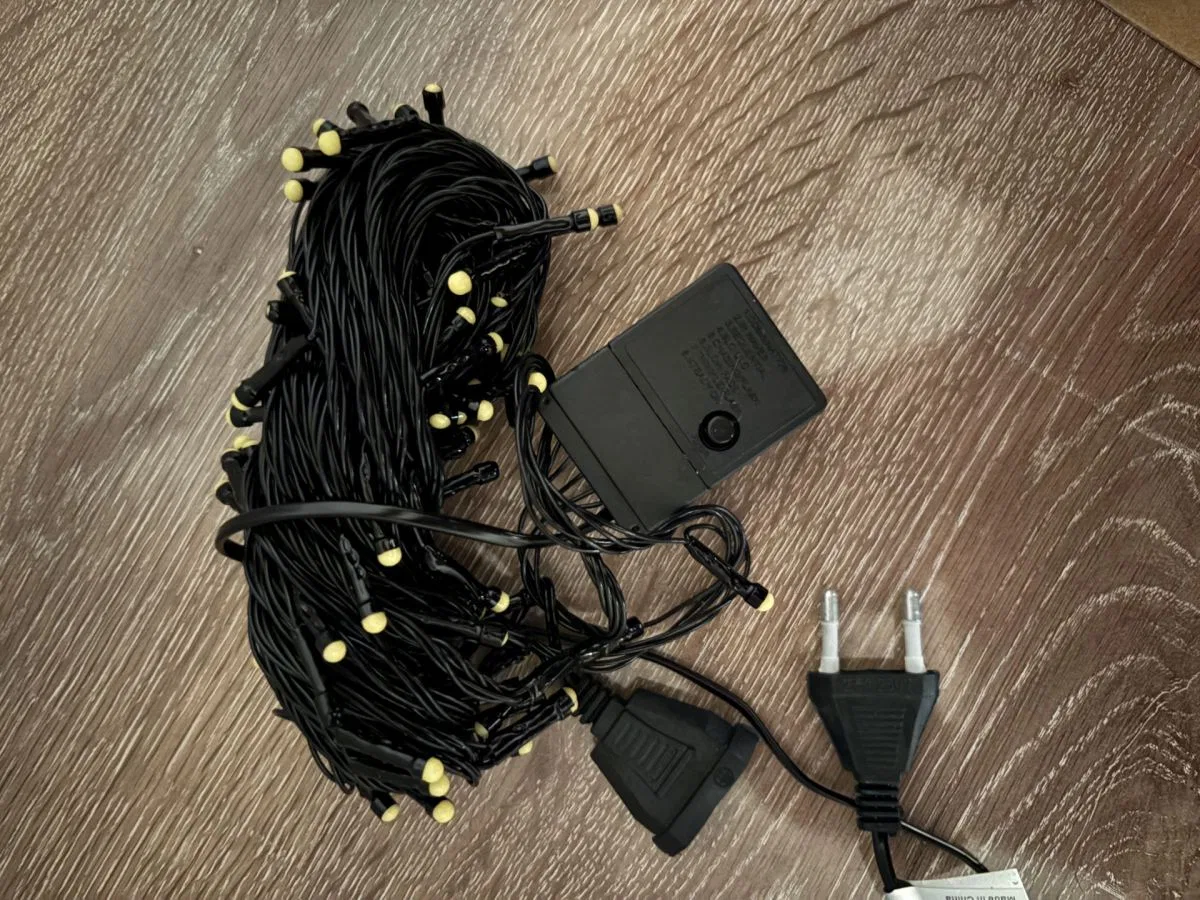 10m 100 Led Damla Uçlu Gün Işığı Siyah Kablo Mz-17-3 görsel 2