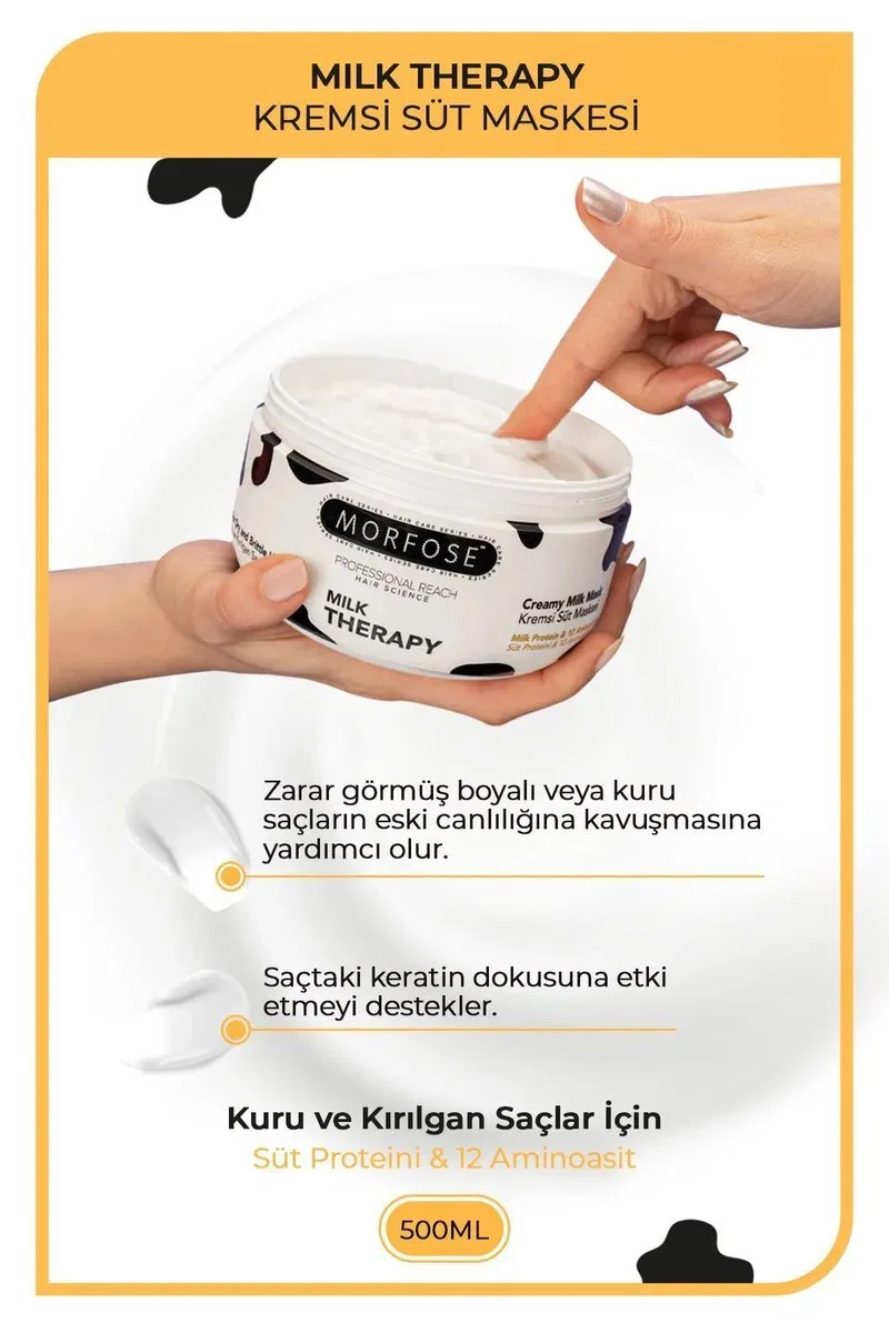 Milk Therapy Kremsi Süt Maskesi 500 ML - Bakım ve Canlılık - mrfs görsel 2
