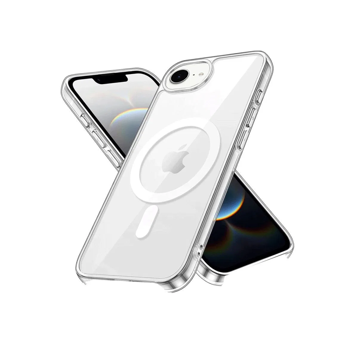 Apple İphone 16e Kılıf Pc Real Magsafe Kapak - Şeffaf