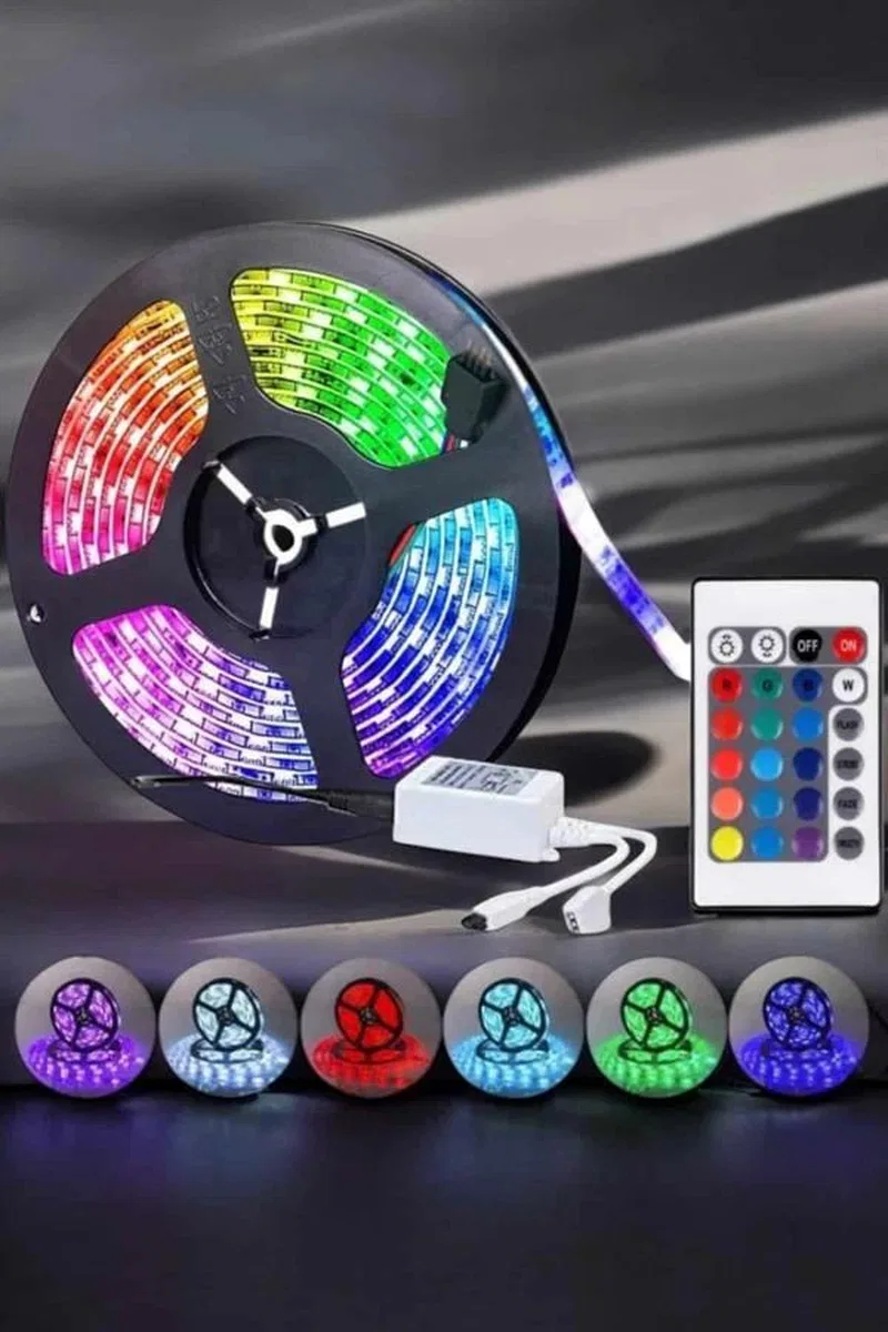 Led Işık 5 Metre Şerit Led Rgb Işıklı görsel 2