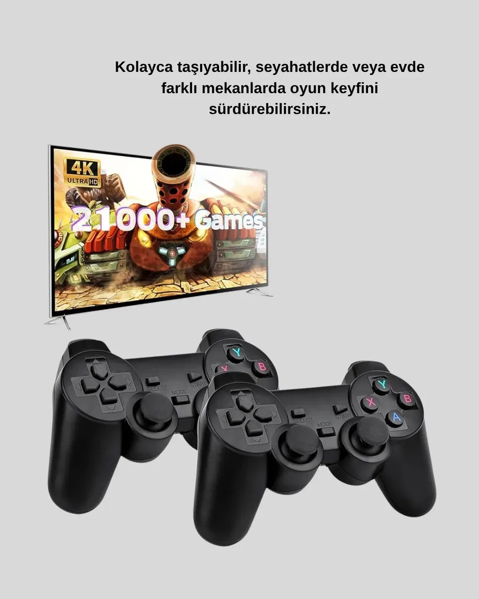2. 4G Kablosuz Mini Oyun Konsolu Taşınabilir ve Şık Tasarım görsel 5