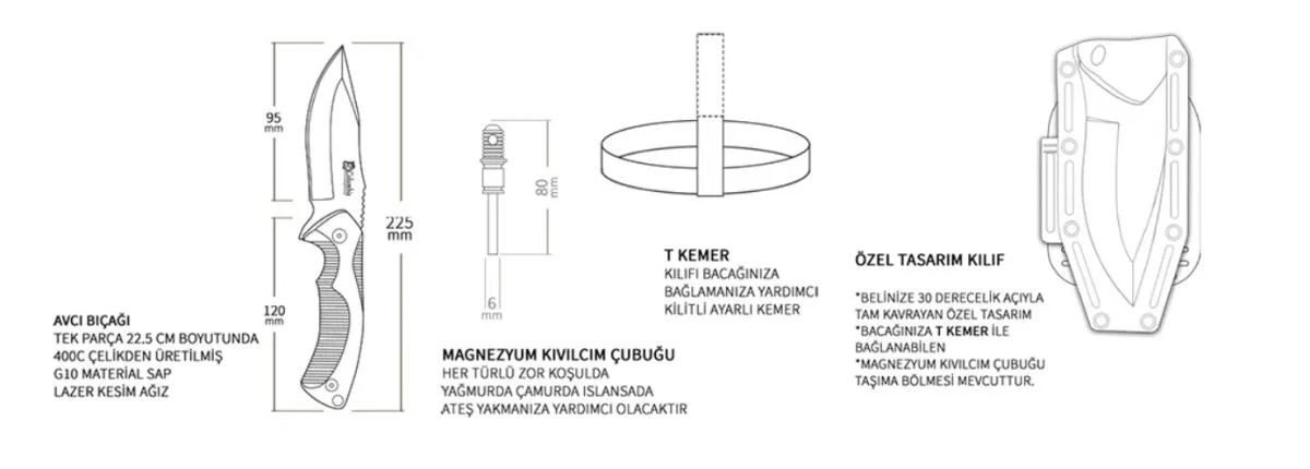 Company Tnt-1020-a Kamp Bıçağı görsel 5