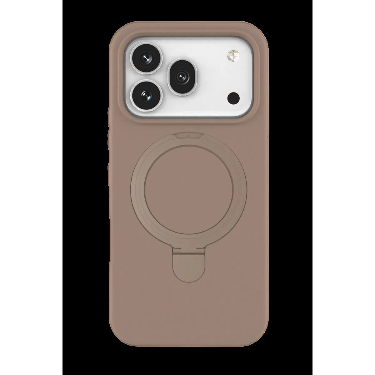 Huawei Honor 600 Regal Magsafe Standlı Kapak - Çöl Titanyum görsel 3