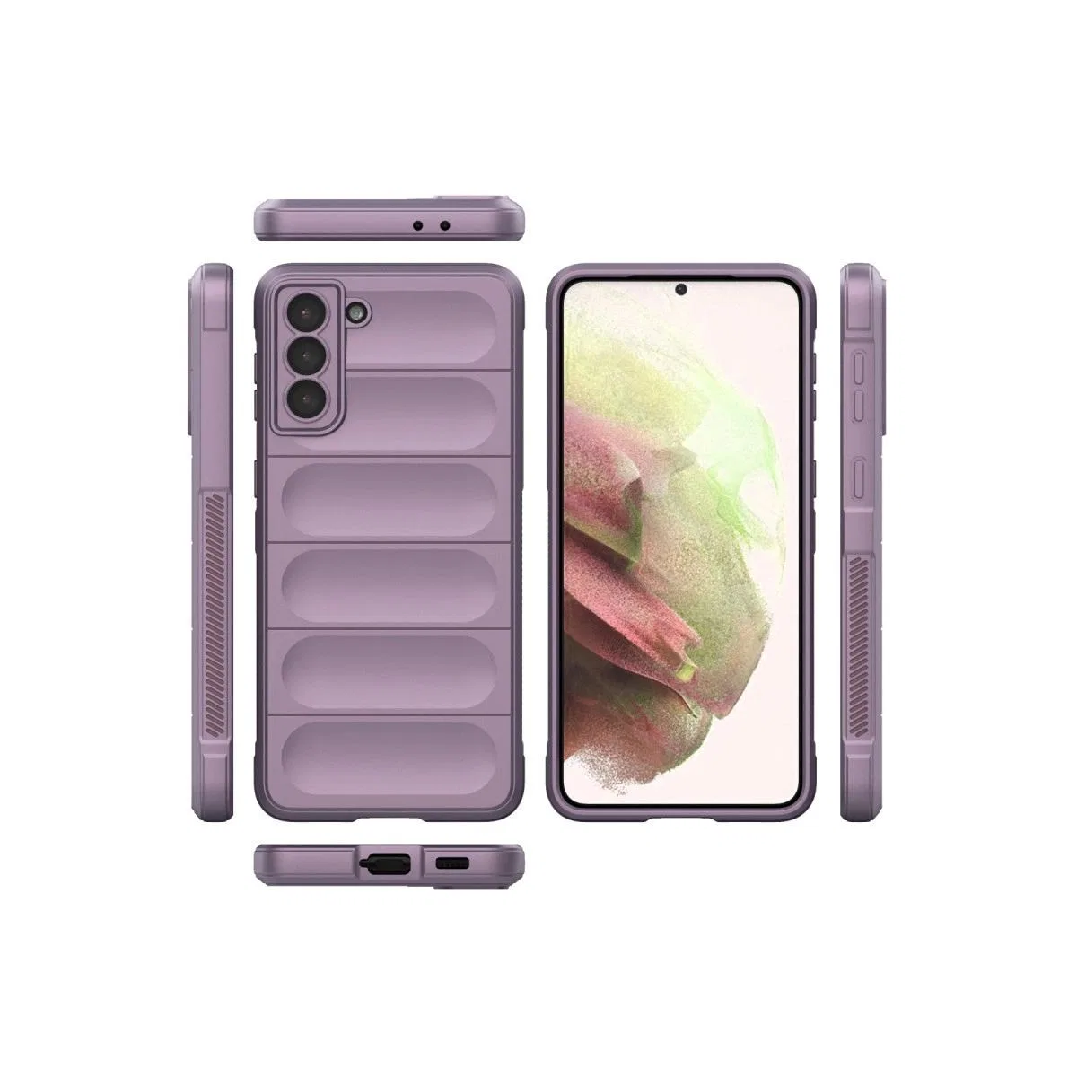 Samsung Galaxy S22 Plus Kılıf Optimum Silikon - Mor görsel 3