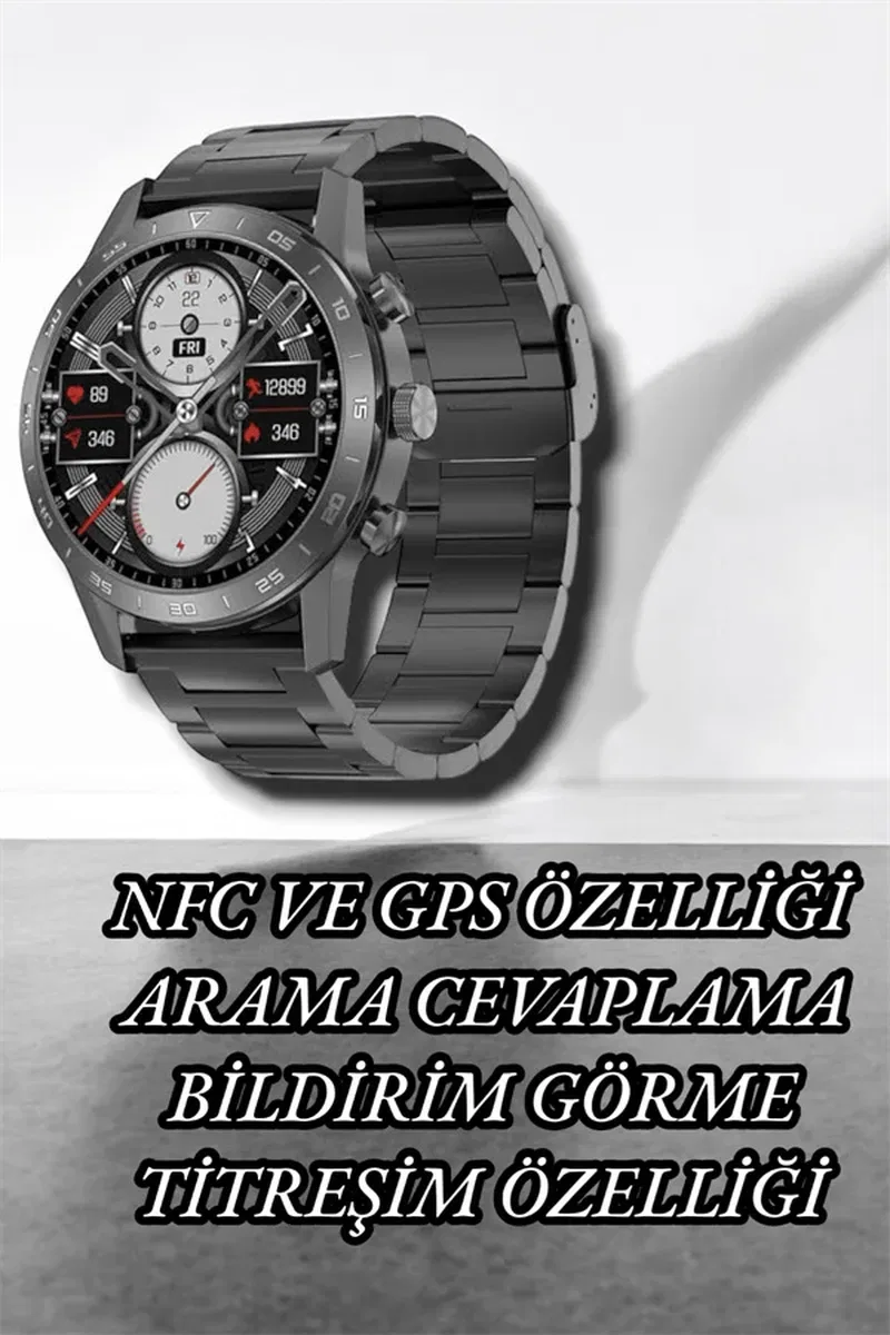 NFC ve Kablosuz Şarjlı Akıllı Saat EKG, Nabız & Spor Modları ile iOS ve Android Uyumlu görsel 5