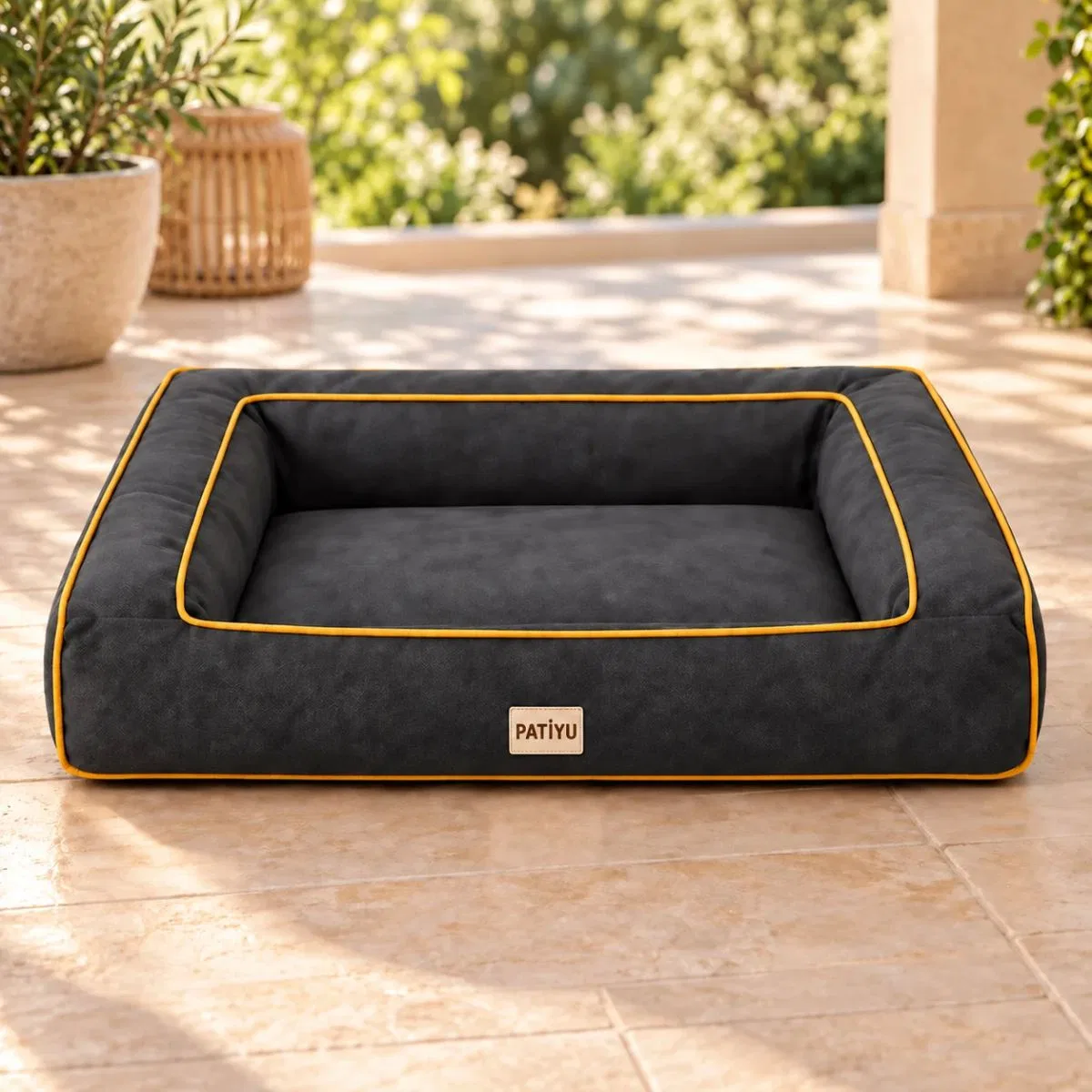 Kedi Köpek Yatağı Sofa Bed - Kiremit · Antrasit