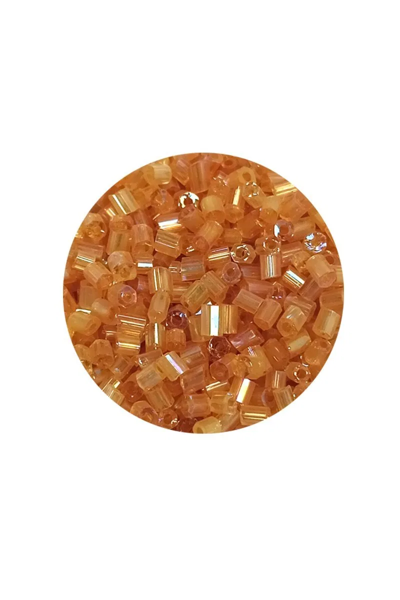 Kesme Cam Boncuk 2mm - 20 Gram - Şeffaf Altın -BNC318 görsel 2