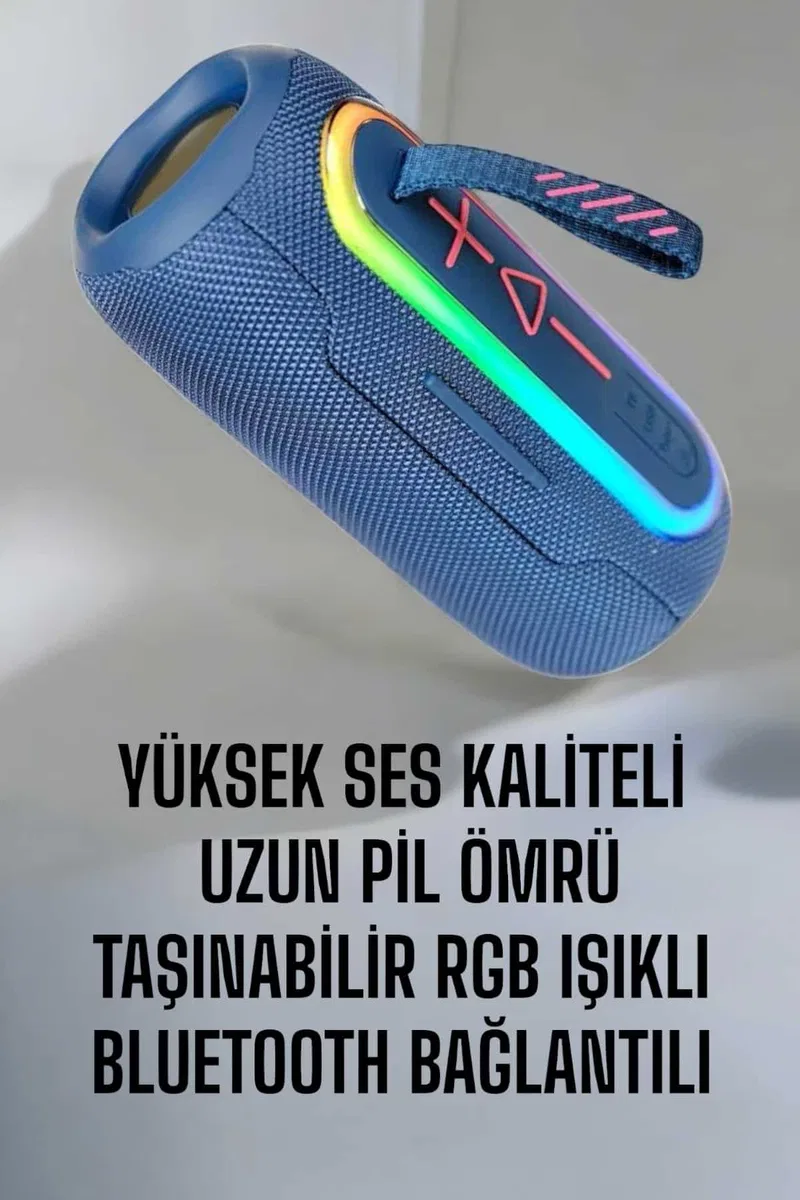 Bluetooth Hoparlör Kablosuz Yüksek Ses Kaliteli Şarj Edilebilir görsel 5