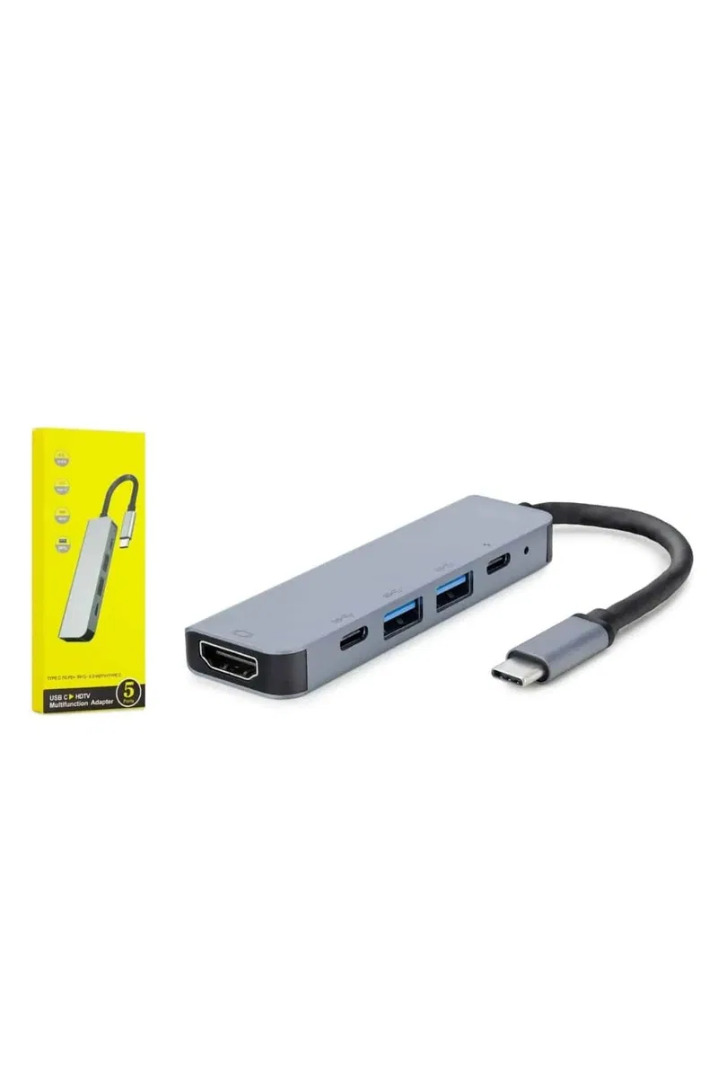 Macbook Pro/air Uyumlu USB Type-C 8 In 1 Hub Dönüştürücü Çevirici Çoklayıcı USB Hdmı Micro Sd 8 Girişli görsel 5