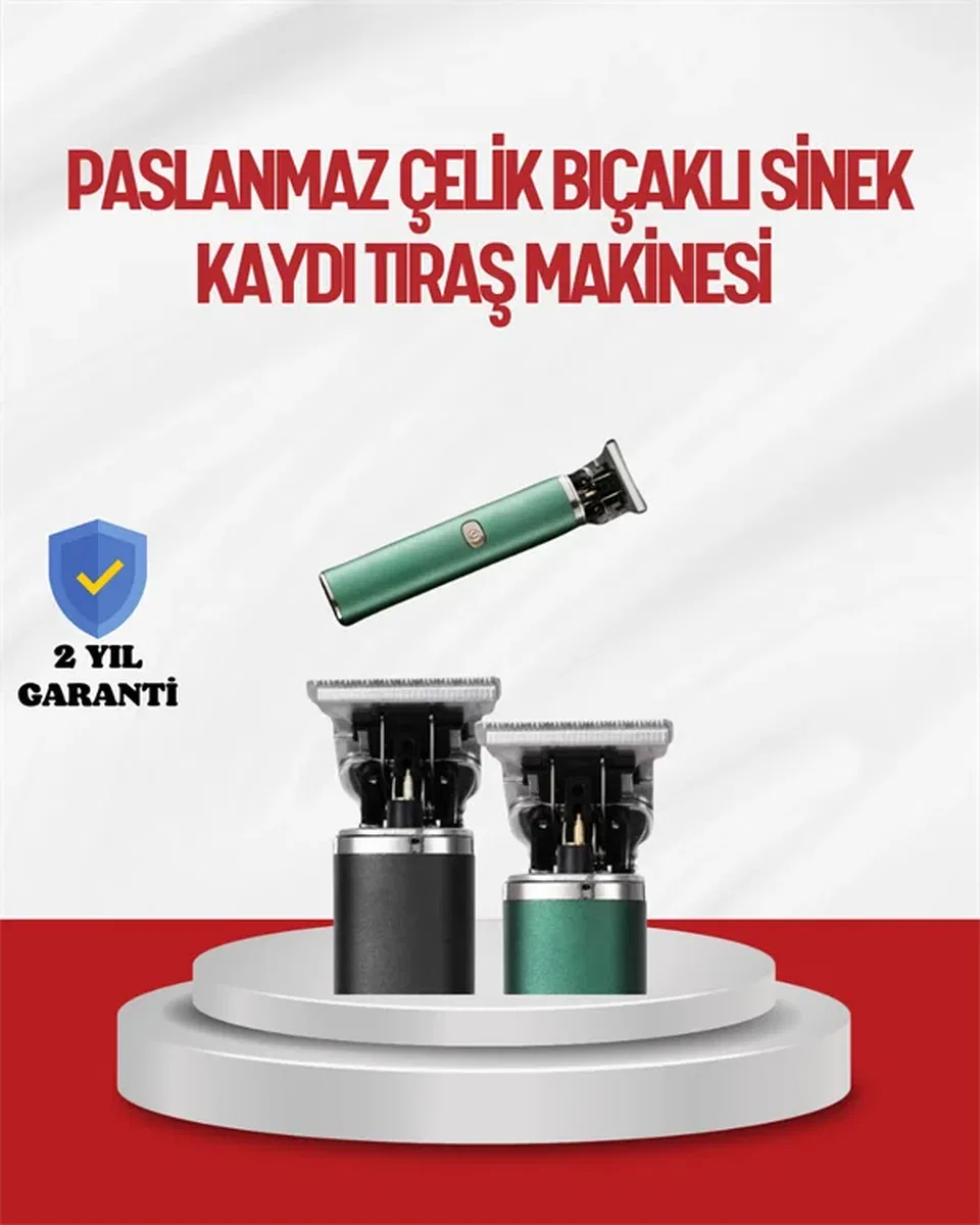 Saç Sakal Ense Paslanmaz Çelik T-Bıçak Vücut Tıraş Makinesi