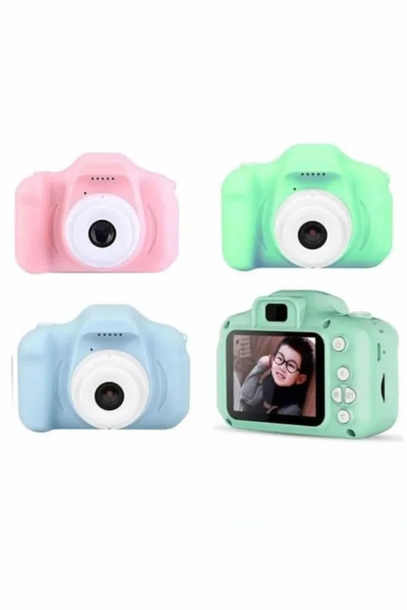 Dijital Fotoğraf Makinesi Çocuk Mini 1080p HD Kaliteli Renkli görsel 3