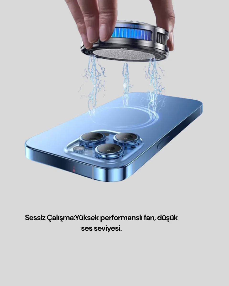 Telefon Soğutucu Fan RGB Işık Mobil Gaming İçin Süper Soğutma görsel 4