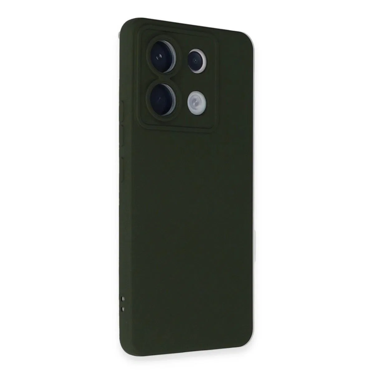 Xiaomi Redmi Note 13 Pro 5g Kılıf Nano İçi Kadife Silikon - Koyu Yeşil görsel 2