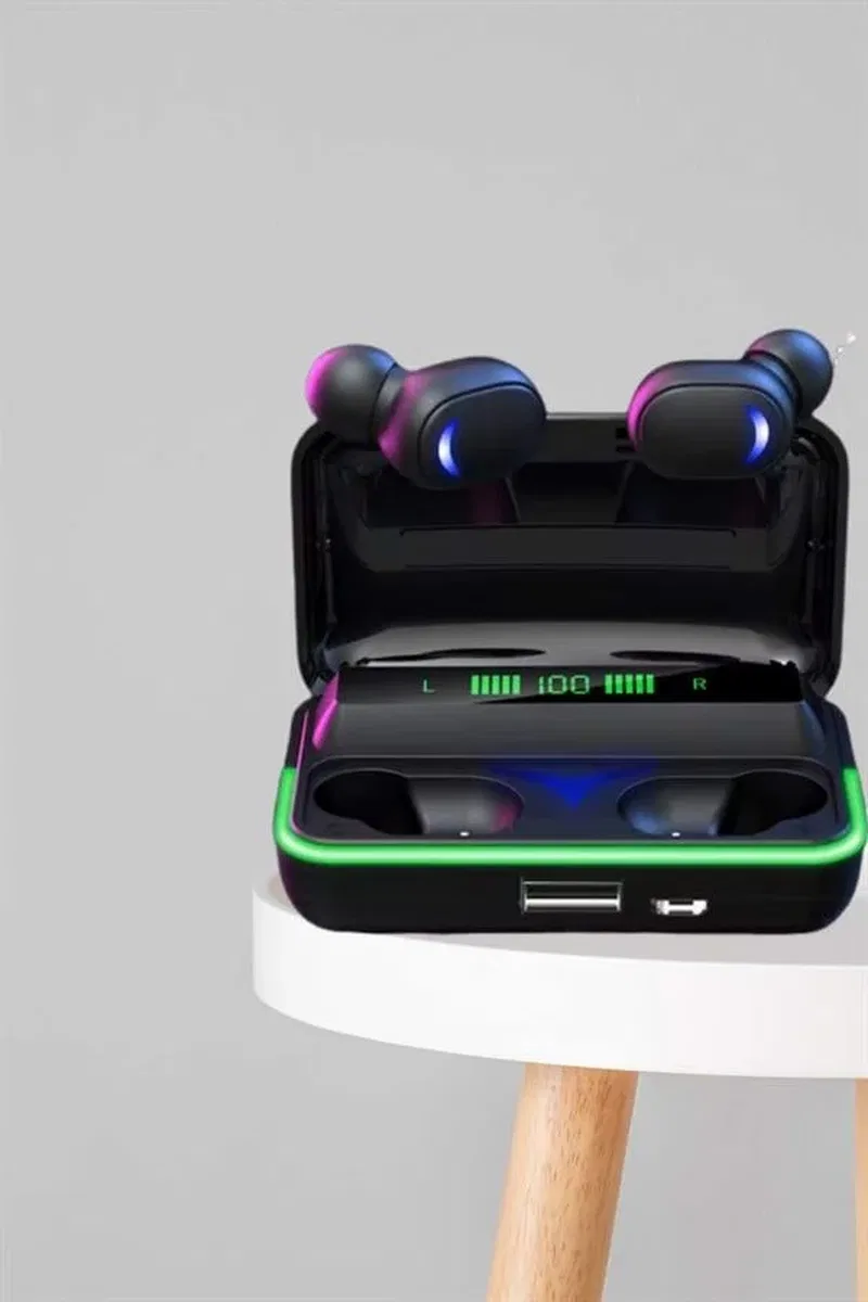 İkili Bluetooth Kulaklık Dijital Göstergeli Uzun Pil Ömrü Yüksek Ses Kaliteli Yeni Nesil görsel 4