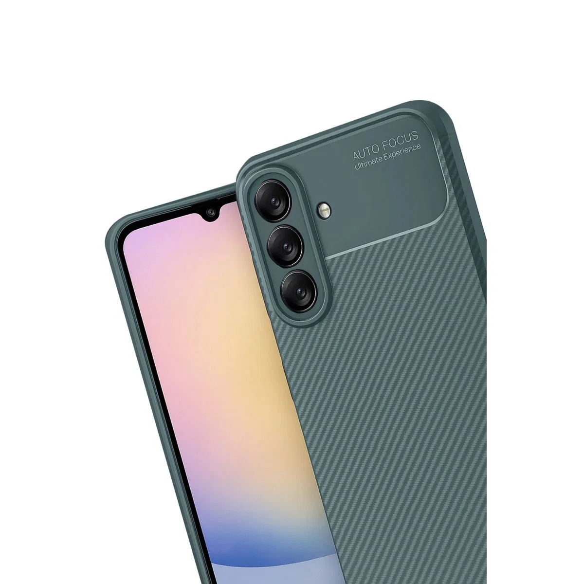 Samsung Galaxy A17 5g Auto Focus Karbon Kapak - Koyu Yeşil görsel 3