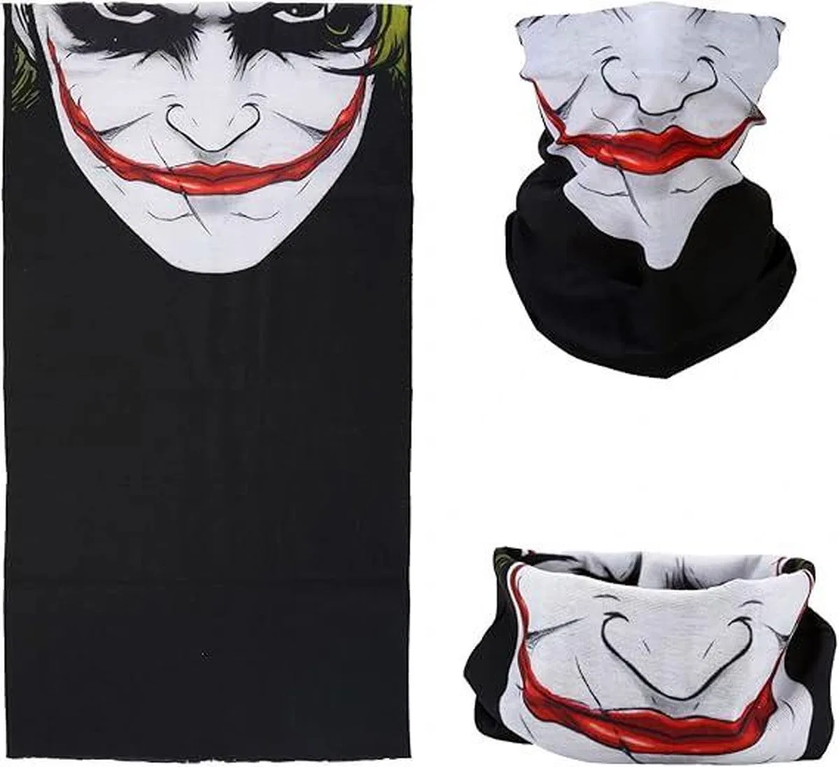 Joker Desenli Çok Amaçlı Buff – Yüz, Boyun Ve Bandana Maskesi 5 No görsel 2