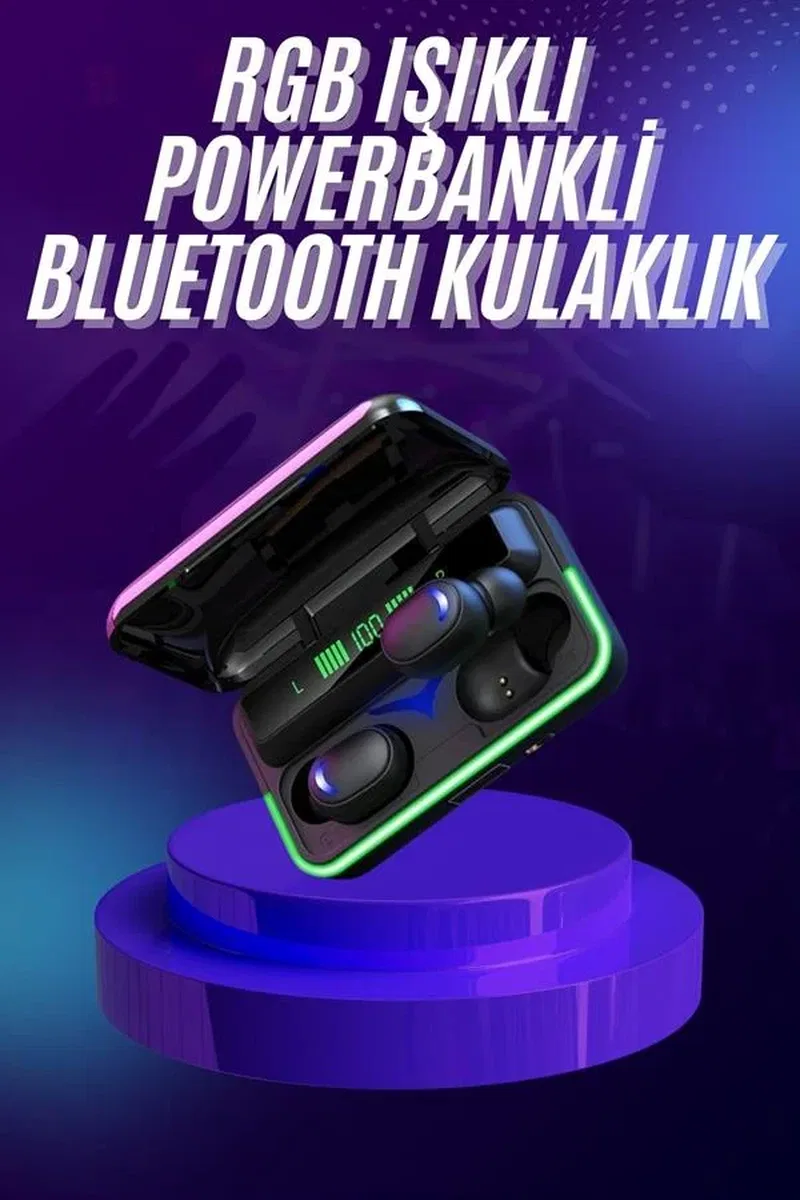 Kablosuz Bluetooth Kulaklık Rgb Gaming Oyuncu Kulaklığı Gecikme Önleyici görsel 2