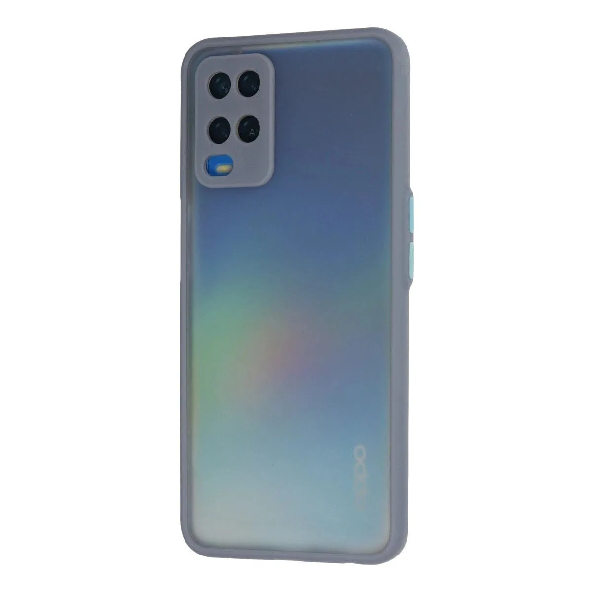 Oppo A54 4g Kılıf Montreal Silikon Kapak - Gri görsel 3