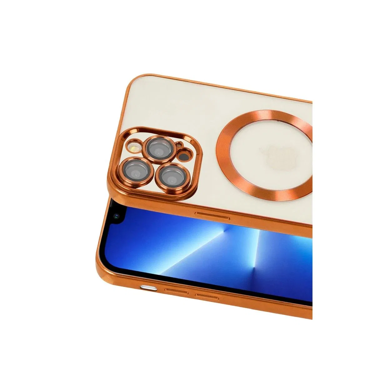 Apple İphone 13 Pro Kılıf Kross Magneticsafe Kapak - Turuncu görsel 2