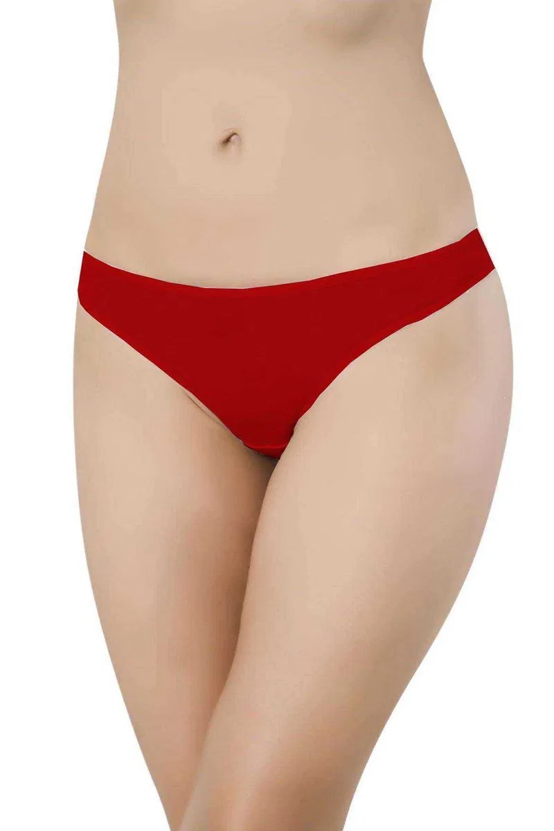 12 adet Süper Eko Set Likralı Kadın Slip Külot Kırmızı Beyaz görsel 3