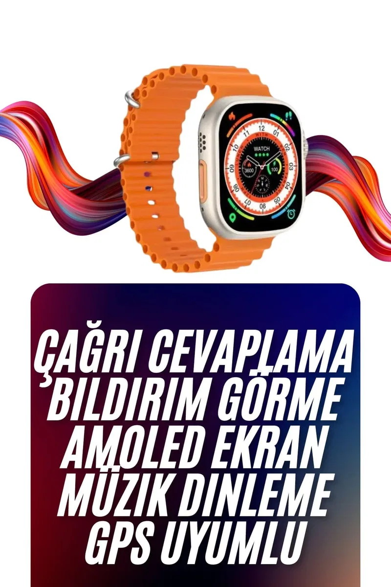Android ve İOS Uyumlu Uyku ve Sağlık Takibi Yapabilen 3 Kordonlu Akıllı Saat görsel 2