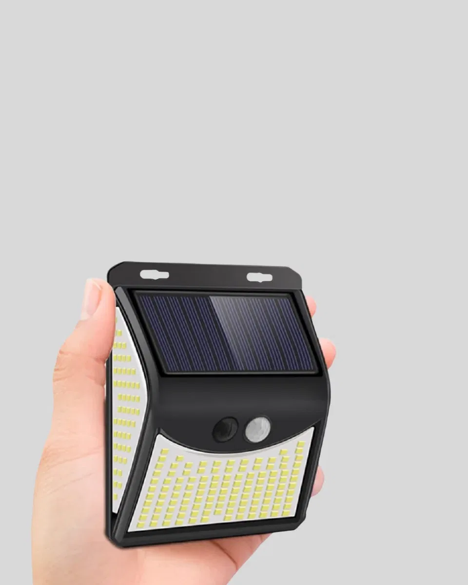 Solar Güneş Enerjili Hareket Sensörlü 4 Taraflı Bahçe Lambası – IP65 Su Geçirmez, 100 LED görsel 2