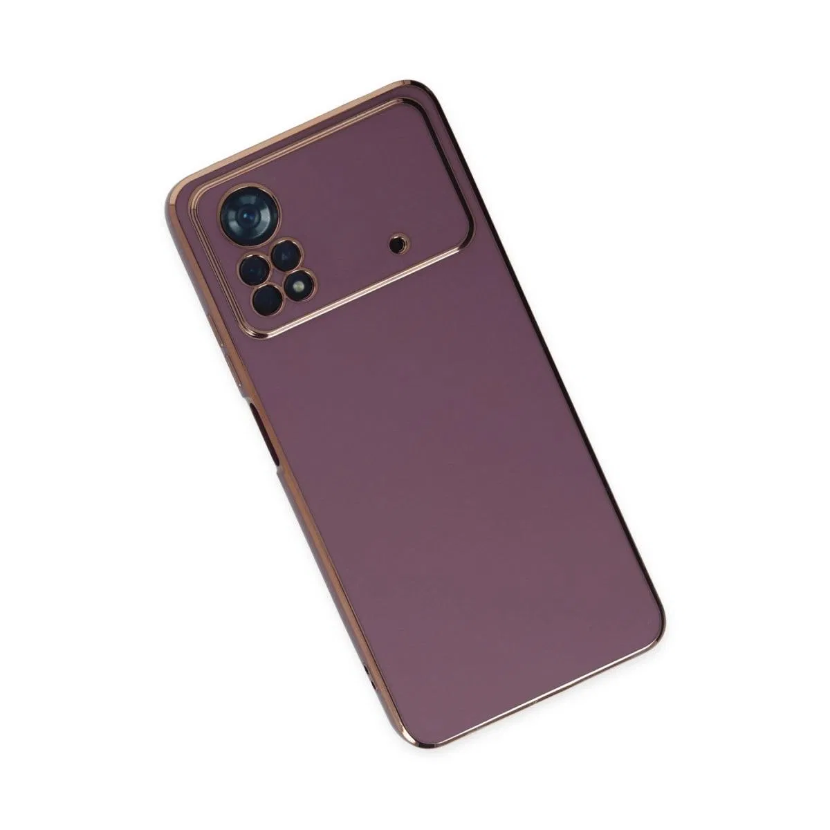 Xiaomi Poco X4 Pro 5g Kılıf Volet Silikon - Mor görsel 3