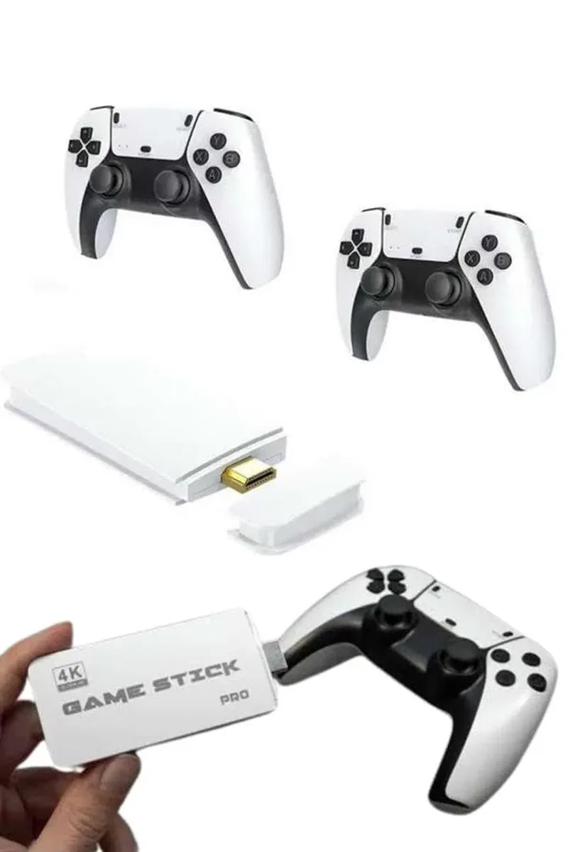 3D 4K 2000 Oyunlu Game Stick Oyun Konsolu Çift Konsol görsel 5