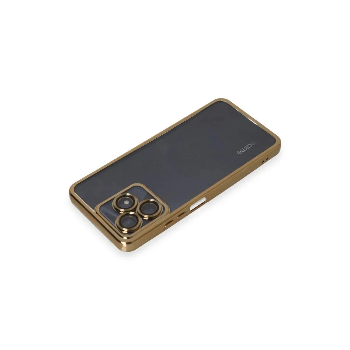 Realme C53 Kılıf Razer Lensli Silikon - Gold görsel 3
