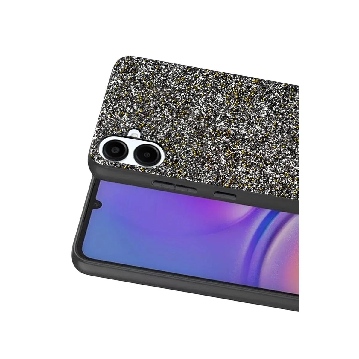 Onegif Samsung Galaxy A07 4g Bright Simli Kapak - Gold görsel 2