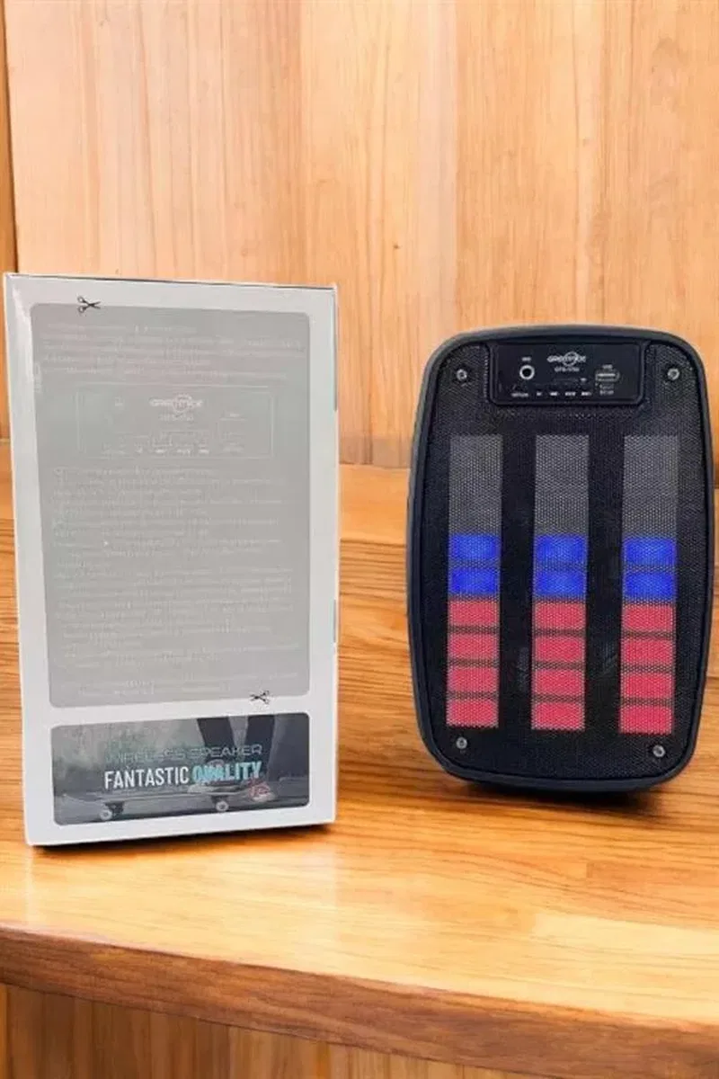 Bluetooth Hoparlör RGB Işıklı USB SD Kart Girişli Taşınabilir görsel 5