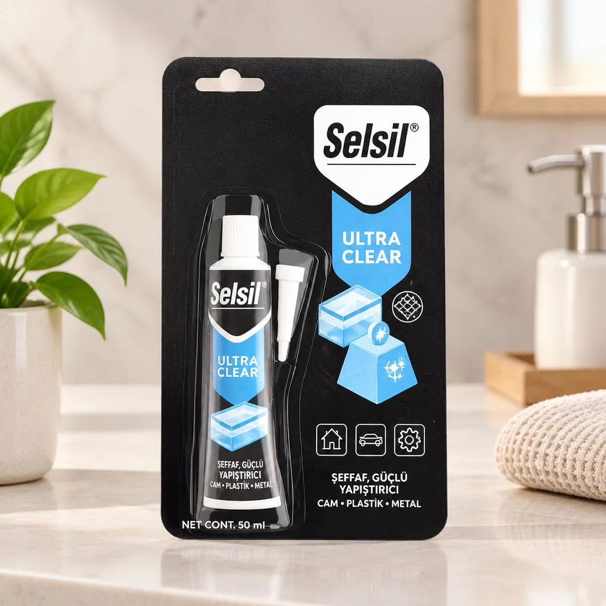 Ultra Clear Kristal Şeffaf Montaj Yapıştırıcı