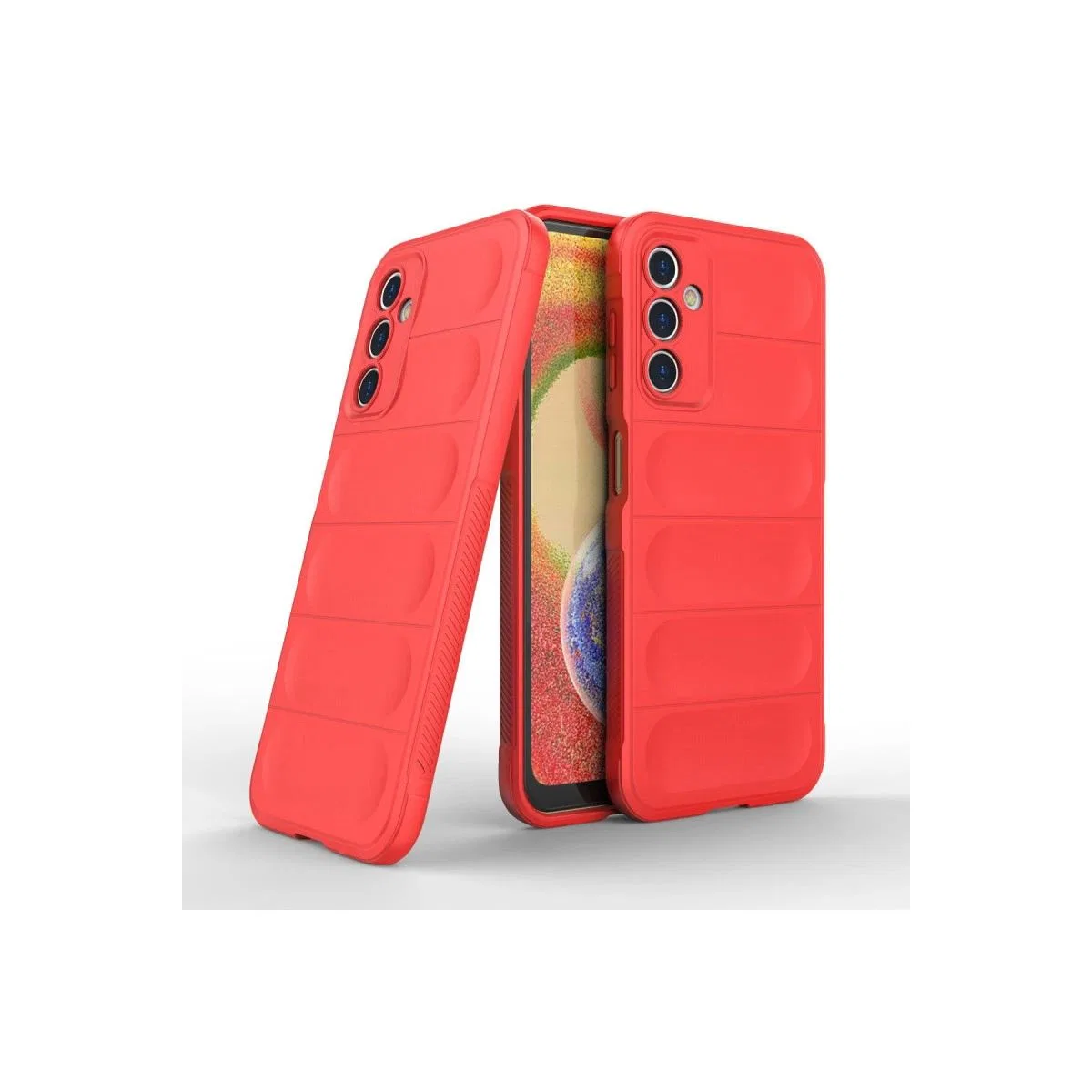Samsung Galaxy A14 4g Kılıf Optimum Silikon - Kırmızı görsel 2
