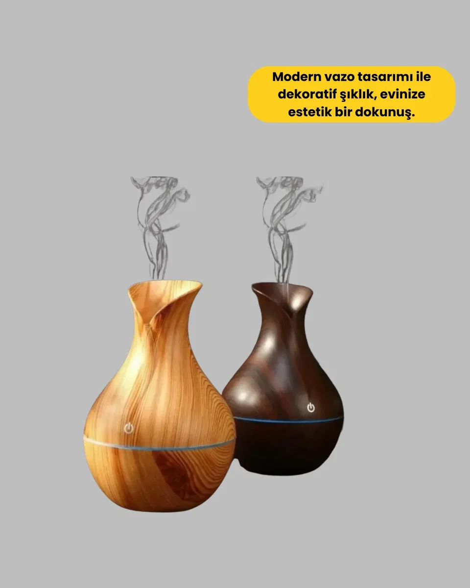 Led Işıklı Ultrasonik Oda Nemlendirici ve Uçucu Yağ Difüzörü görsel 4